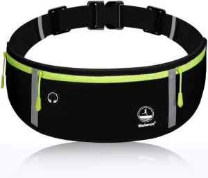 Slim Running Belt Fanny Pack, Exercise Waist Pack Runners Bag Money Belt Phone Holder for Running Hiking Cycling Workout