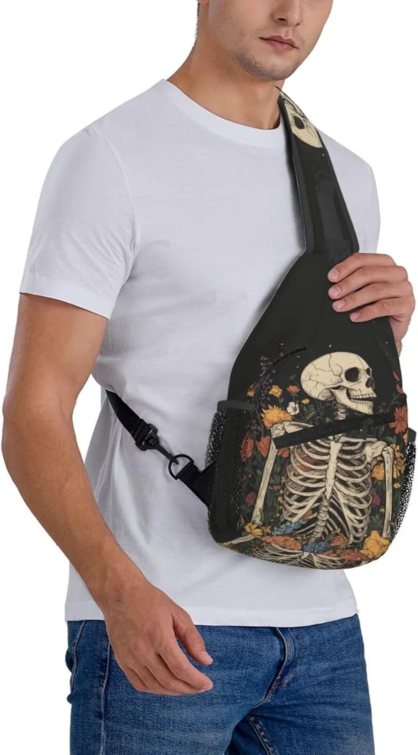Sling Bag Baseball Vintage Sport Hiking Daypack Crossbody Shoulder Backpack Travel Chest Pack for Men Women