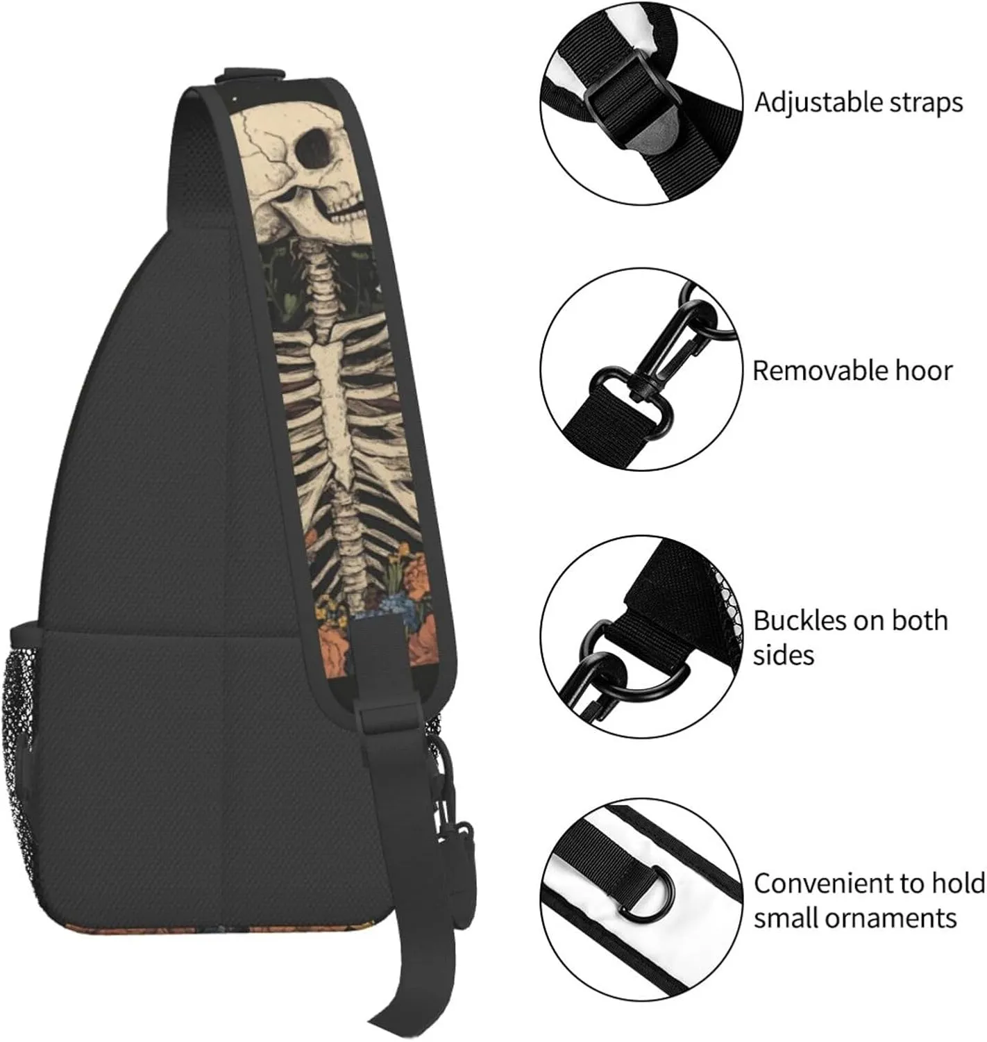 Sling Bag Baseball Vintage Sport Hiking Daypack Crossbody Shoulder Backpack Travel Chest Pack for Men Women