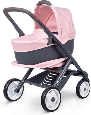 Smoby - Bébé Confort - Stroller   Pushchair 3 in 1 - For babies and dolls - Quiet and multidirectional wheels - Basket of
