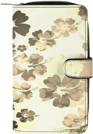 Soft Clutch PU Leather Wallet with 12 Card Slots, Zipper Card Case Holder Purse