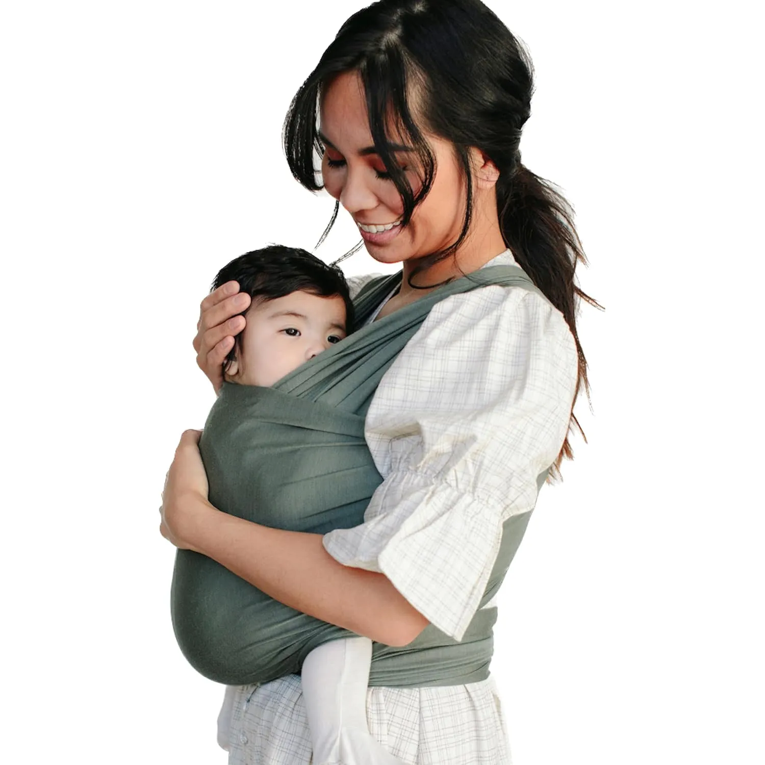 Solly Baby Wrap Carrier, Newborn to Toddler 8-25 Lbs., Buttery-Soft & Lightweight Fabric, Postpartum Essential, Mother’s Day Gift for New Moms, Basil
