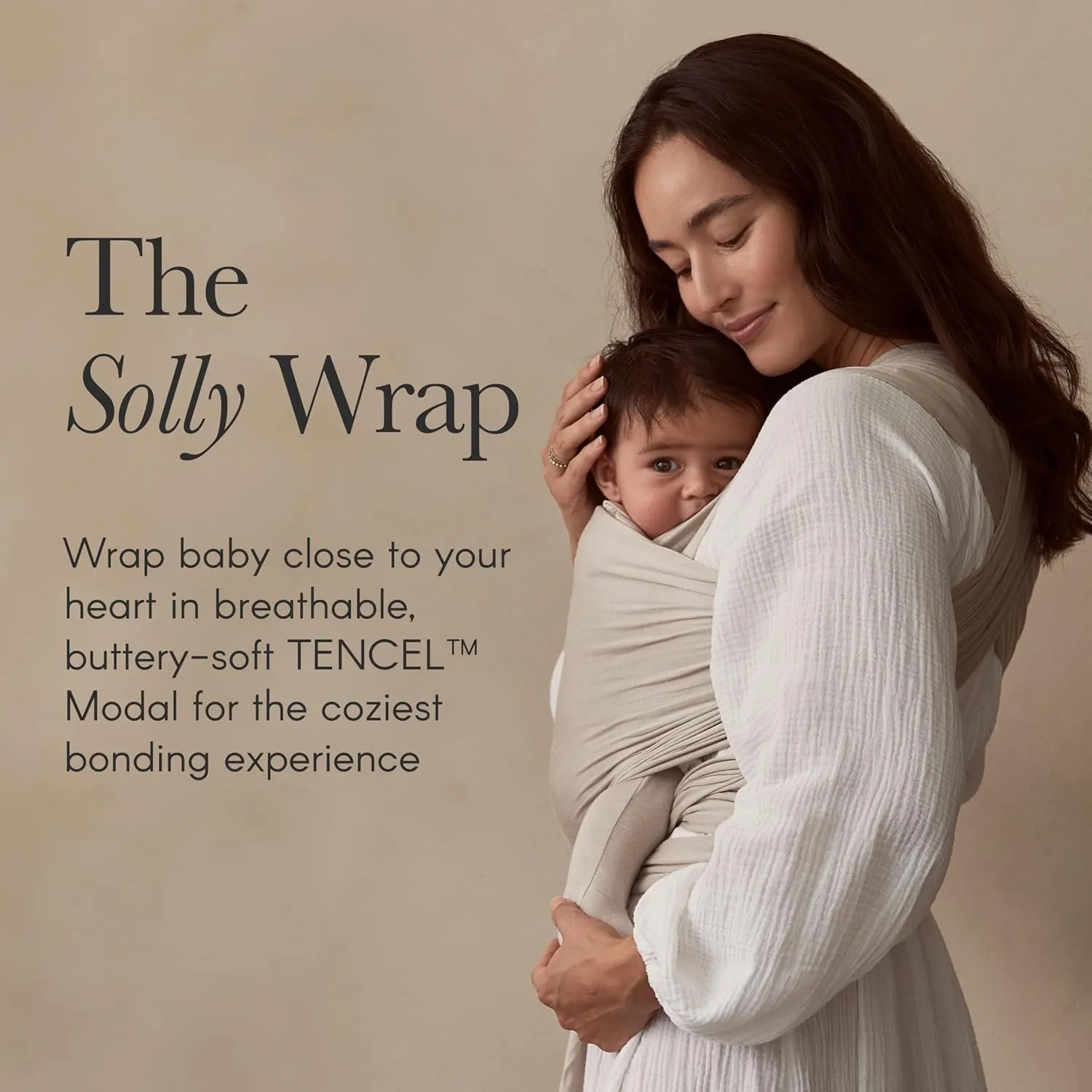 Solly Baby Wrap Carrier, Newborn to Toddler 8-25 Lbs., Buttery-Soft & Lightweight Fabric, Postpartum Essential, Mother’s Day Gift for New Moms, Basil