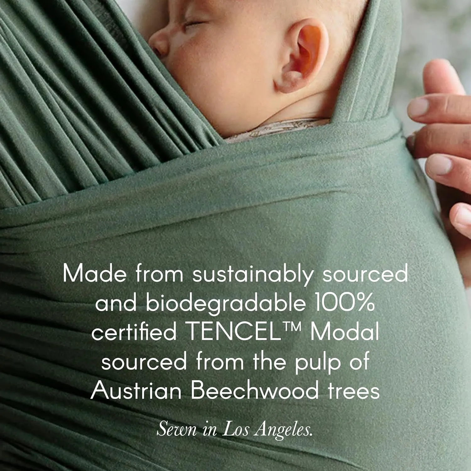 Solly Baby Wrap Carrier, Newborn to Toddler 8-25 Lbs., Buttery-Soft & Lightweight Fabric, Postpartum Essential, Mother’s Day Gift for New Moms, Basil