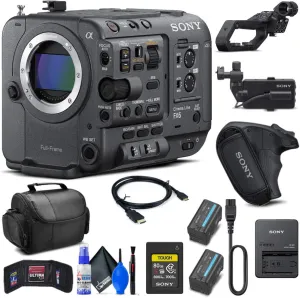 Sony FX6 Full-Frame Cinema Camera (Body Only) (ILME-FX6V)   Sony 80GB Cf Express Card   BP-U35 Battery   Pro Case   Deluxe Cleaning Set   HDMI Cable   Memory Card Wallet   More (Renewed)