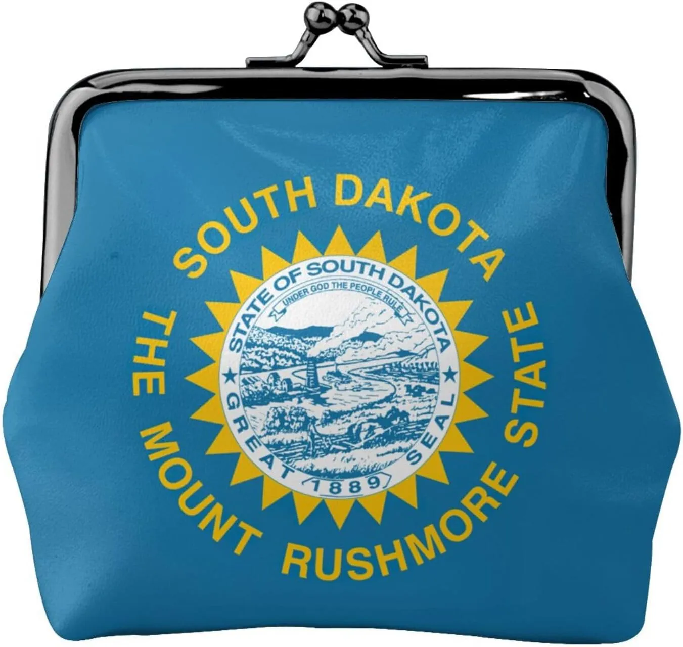 South Dakota Flag print Coin Purse, Mini Change Purse for Women Small Coin Purse for Key Headset Lipstick
