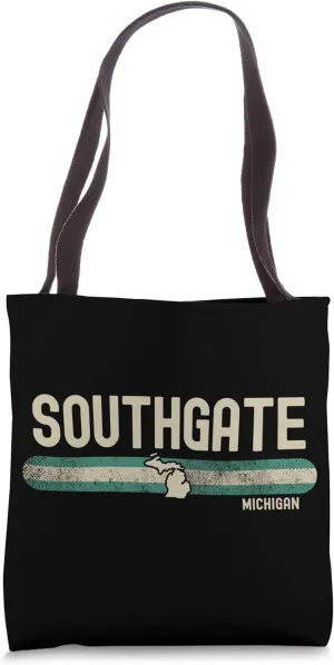 Southgate MI | Michigan | Travel & 80s Style Tote Bag