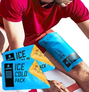 Sparthos Ice Packs for Injuries - Reusable Soft Gel Hot Cold Icepack - Medical First Aid Pain Relief - Bag Flexible Pack Instant Icing Compress Therapy - Fits Knee, Shoulder, Elbow (Medium, Pack of 2)