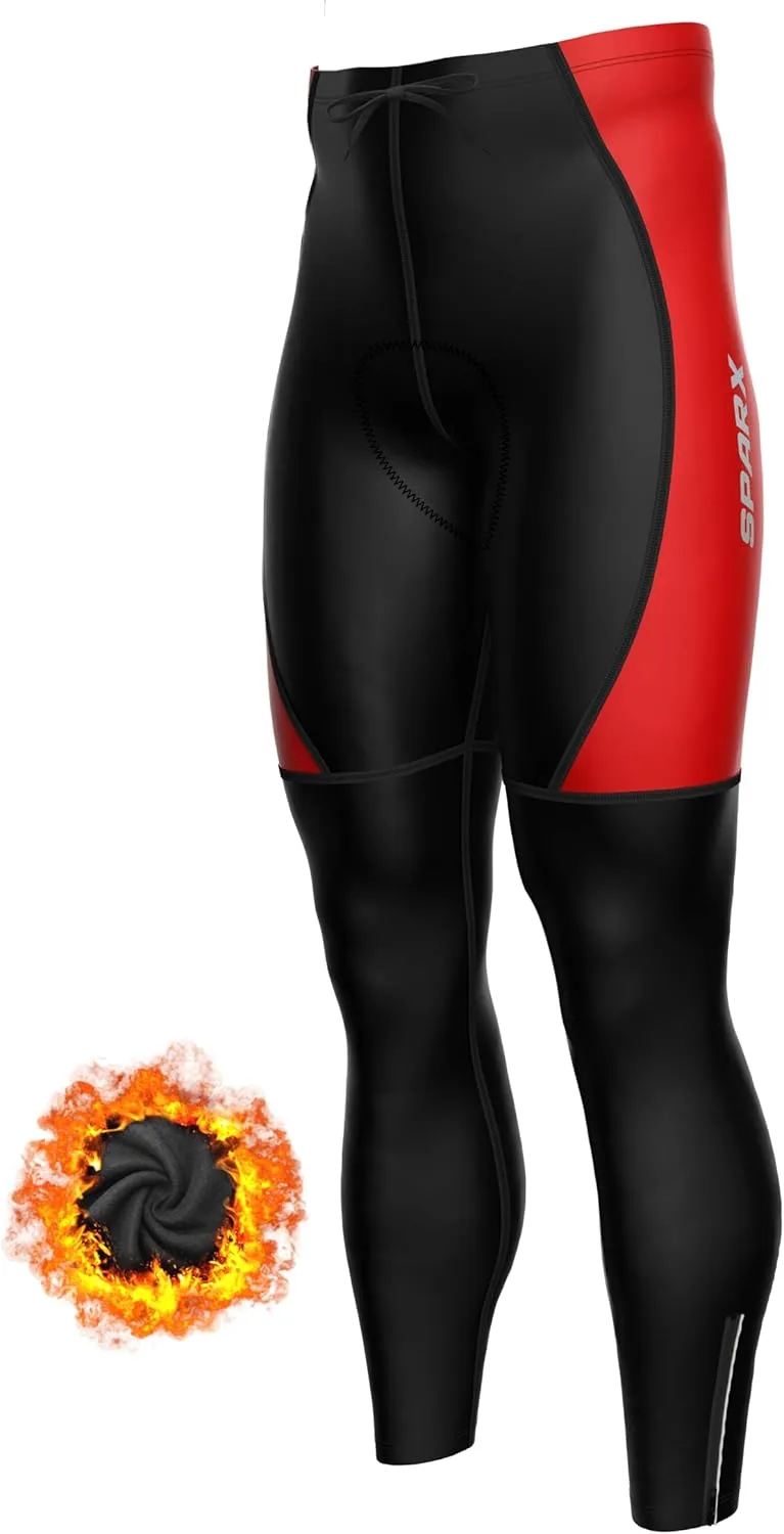 Sparx Men's Super Roubaix Thermal Cycling Tight Bike Bicycle Pants Cool Max Padded