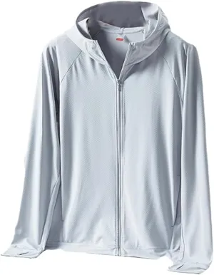 SPF50 Sunscreen Men's Rash Guard Long Sleeve Shirt Ice Silk Anti-Uv Knitted Sun Protection Clothing Men's Skin Coat