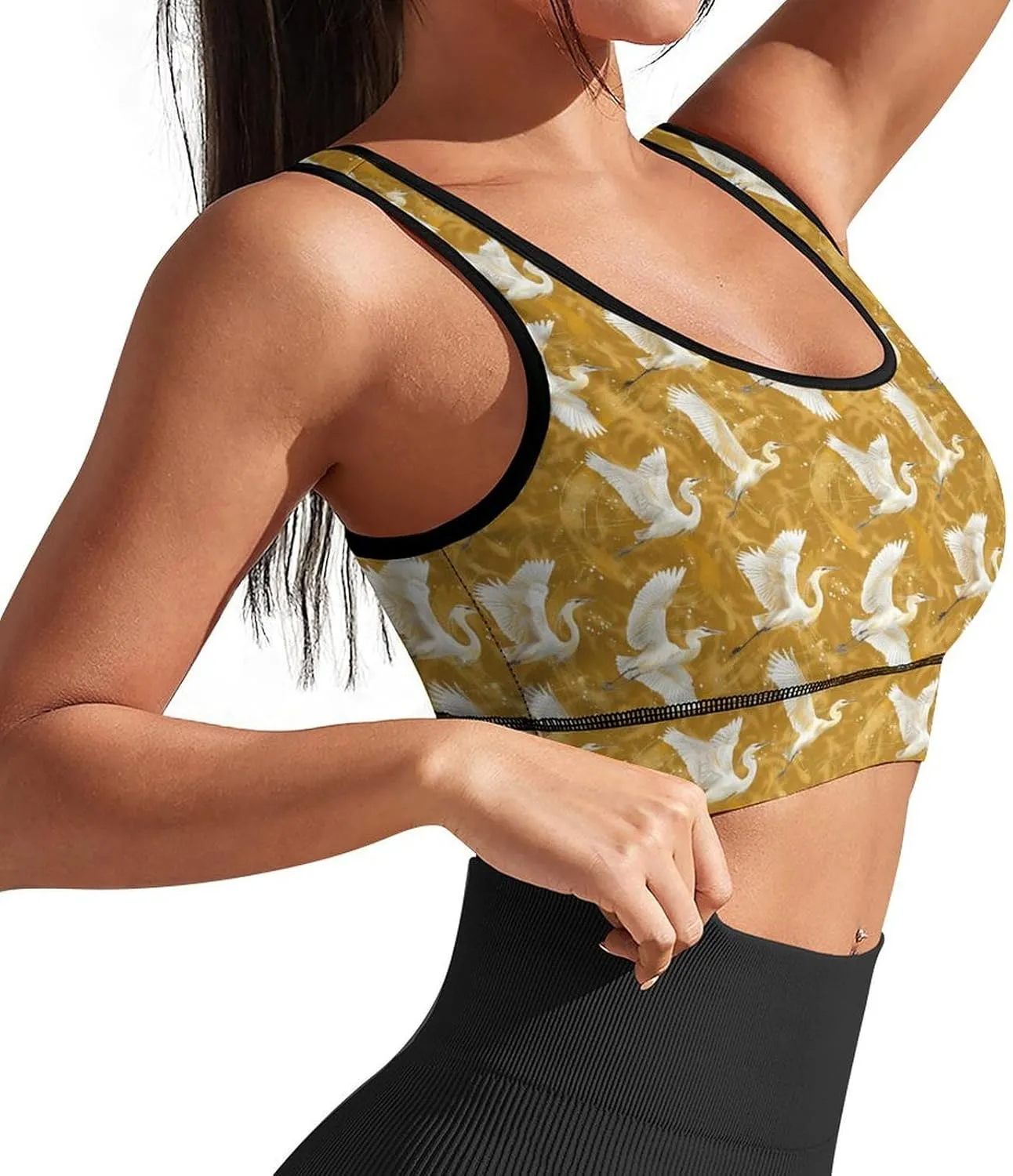 Sports Bras for Women Funny Yoga Crop Tank Tops for Exercise Athletic Workout Running Biker Gym S-2XL