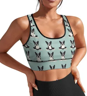 Sports Bras for Women Funny Yoga Crop Tank Tops for Exercise Athletic Workout Running Biker Gym S-2XL