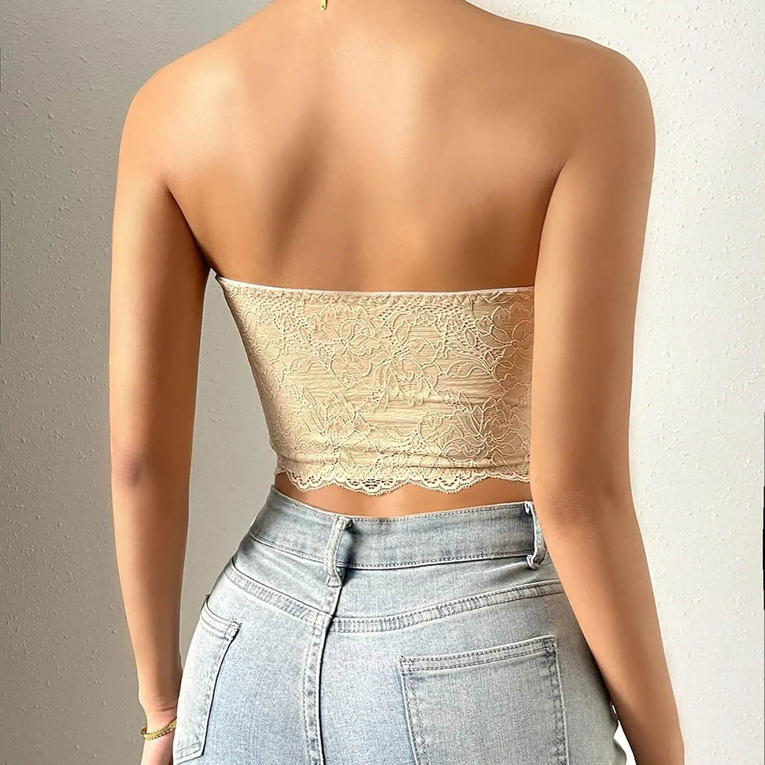 Sports Bras Packs and Sexy Lace Low Cut Open Back Feather Steel Ring Spicy Girl Bra Backless