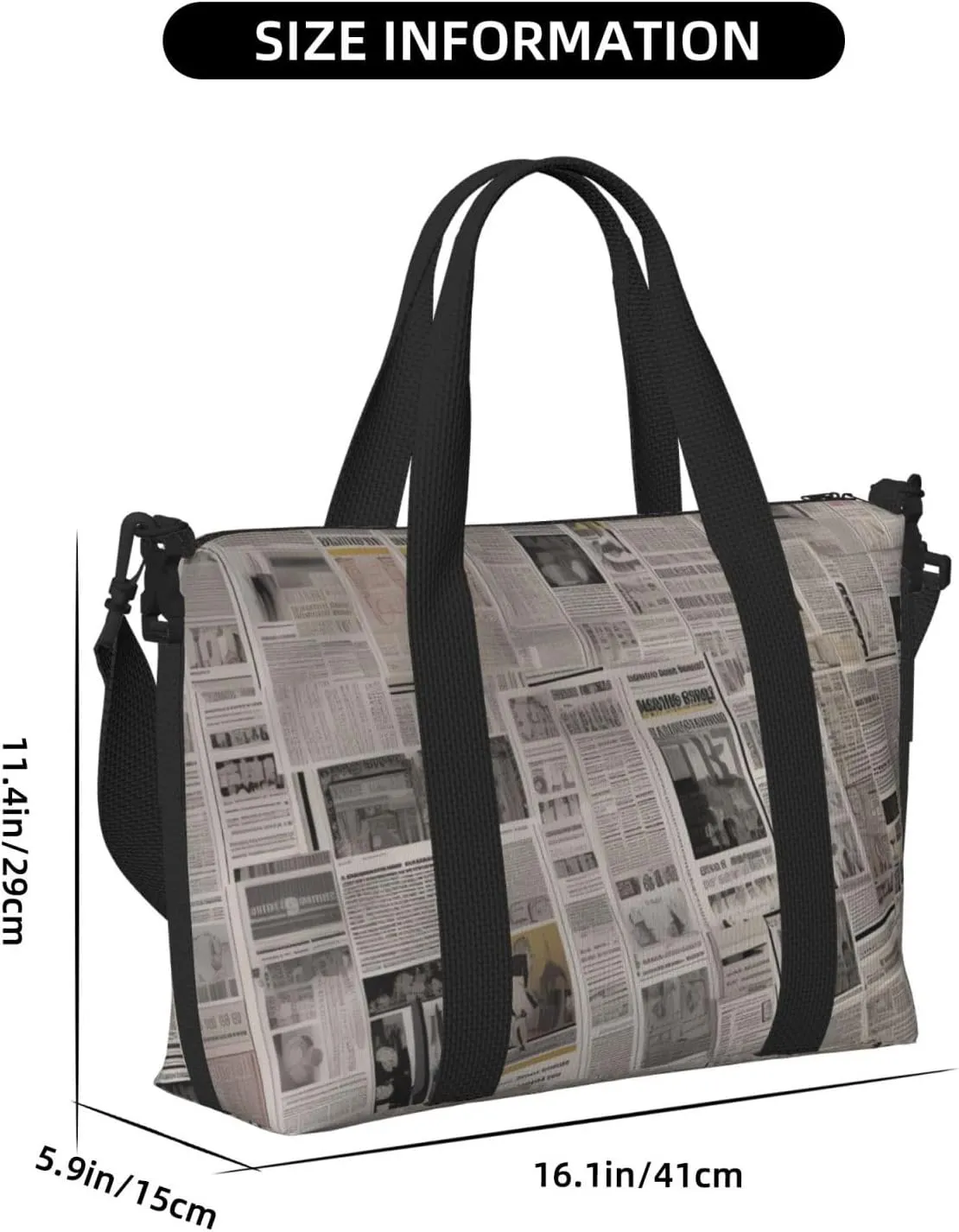 Sports Gym Bag for Women Men Travel Duffel Bag Tote newspaper Weekender Bag Canvas Carry on Overnight Bag for Travel Swimming Fitness Workout Sports Duffle Bag
