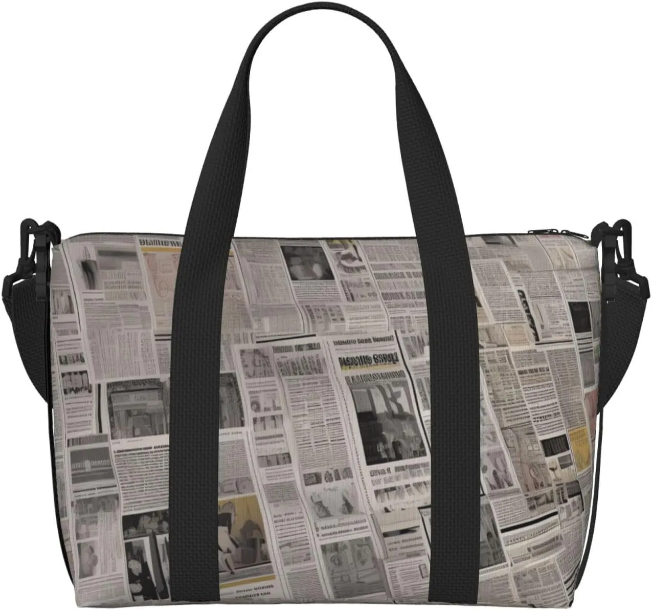 Sports Gym Bag for Women Men Travel Duffel Bag Tote newspaper Weekender Bag Canvas Carry on Overnight Bag for Travel Swimming Fitness Workout Sports Duffle Bag
