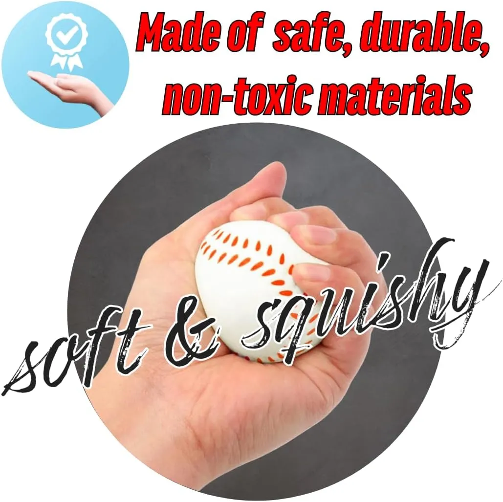 Sports Stress Balls - Packs of 10 and 50, Playground Balls, Sports Party Favors