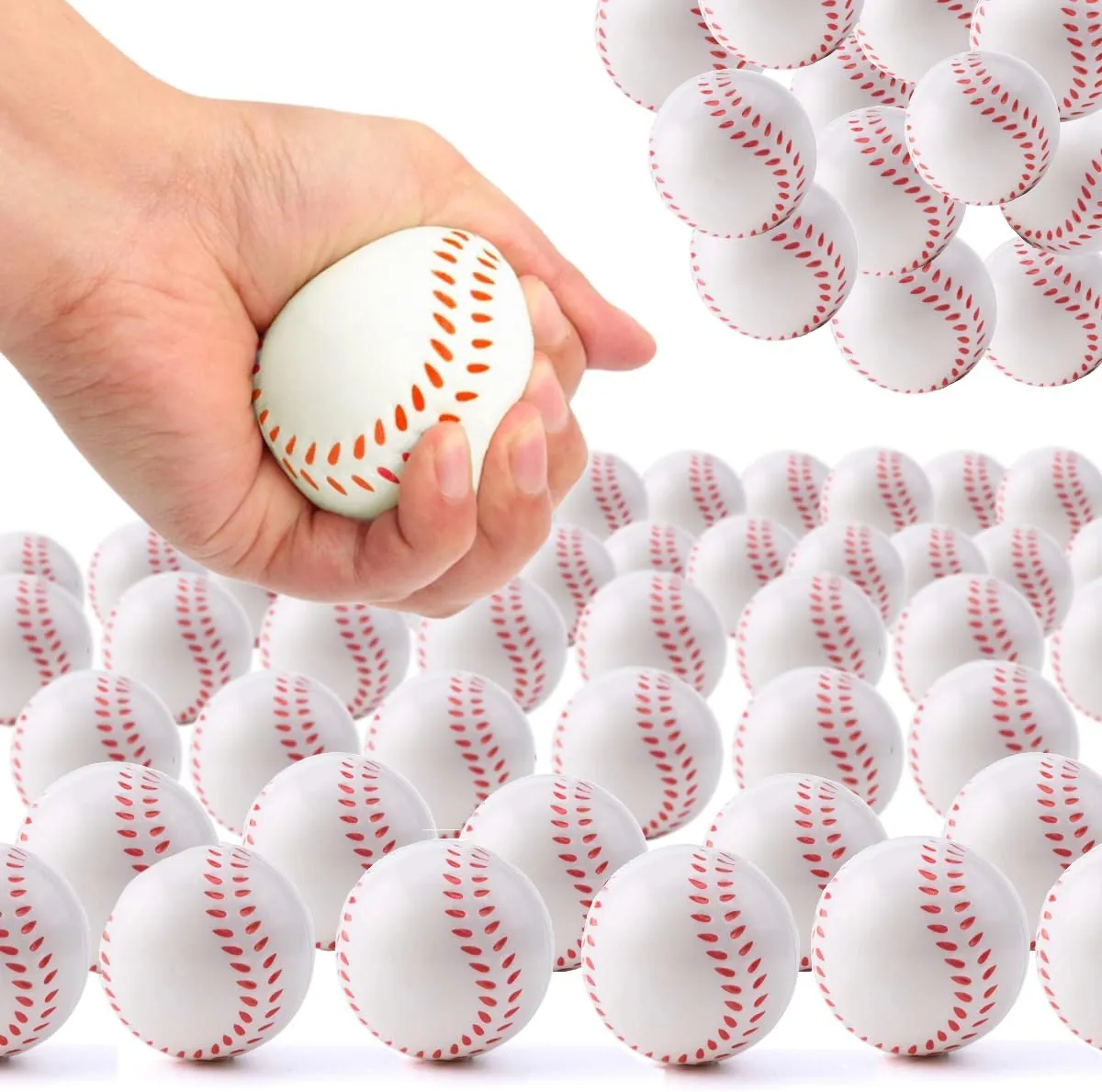 Sports Stress Balls - Packs of 10 and 50, Playground Balls, Sports Party Favors