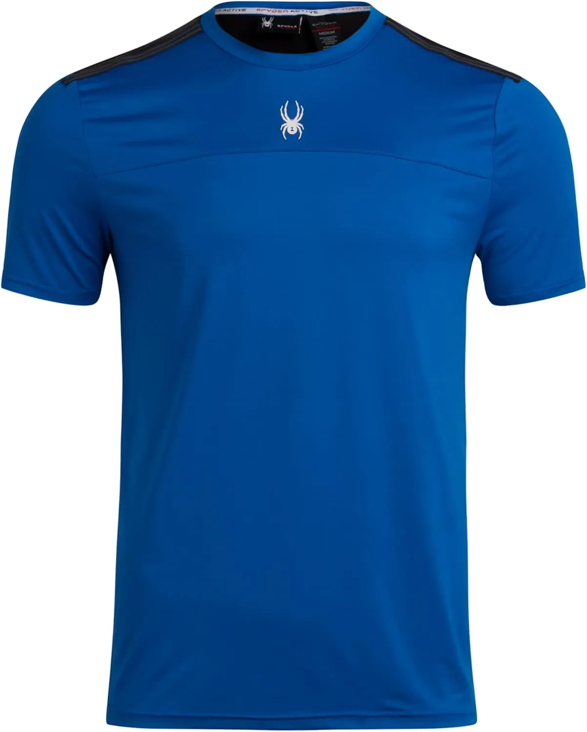 Spyder Men's Athletic T-Shirt - 2 Pack Dry Fit Short Sleeve Performance Sports Tee (S-XL)