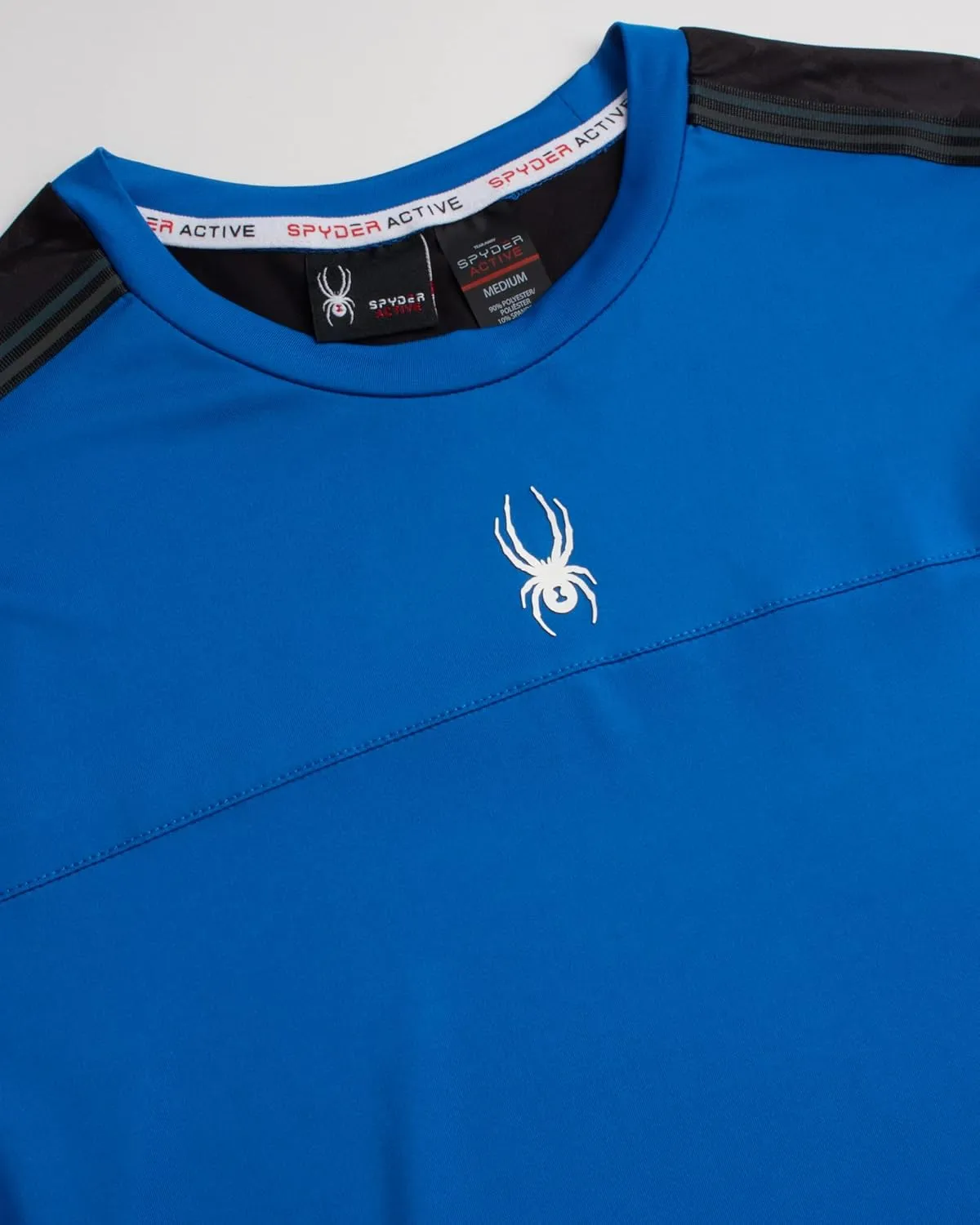 Spyder Men's Athletic T-Shirt - 2 Pack Dry Fit Short Sleeve Performance Sports Tee (S-XL)