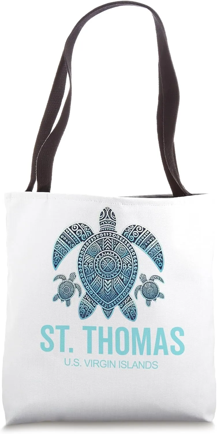 St. Thomas U.S.V.I. US Virgin Island Souvenir Vacation Tote Bag