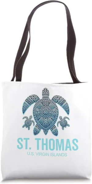 St. Thomas U.S.V.I. US Virgin Island Souvenir Vacation Tote Bag