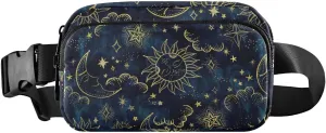 Starry Sun Fanny Packs for Women Men Crossbody Bag Fashion Waist Packs Waterproof Sling Bag Belt Bag Waist Pouch with Adjustable Strap for Outdoors Shopping Valentines Day Gifts Workout Travel Hiking