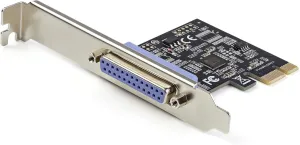 StarTech.com 1-Port Parallel PCIe Card - PCI Express DB25 LPT Printer Card