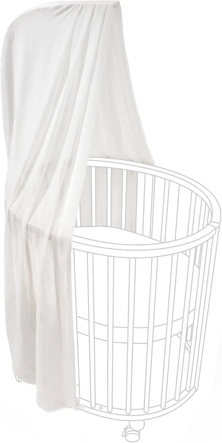 Stokke Sleepi Canopy V3, White - Create a Cozy, Calm Environment for Baby - Easy to Assemble - Lightweight Fabric - Compatible with Sleepi Mini & Bed
