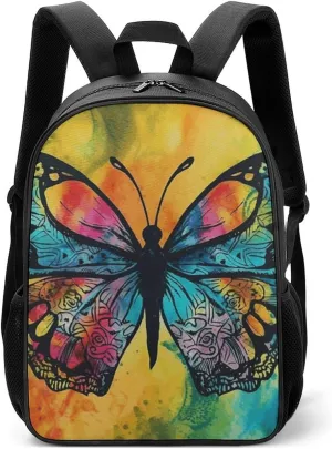 Stylish Backpack, Butterfly Tie Dye Print Durable Backpack Travel Backpack Hiking Backpack Ergonomic Backpack Comfortable Backpack