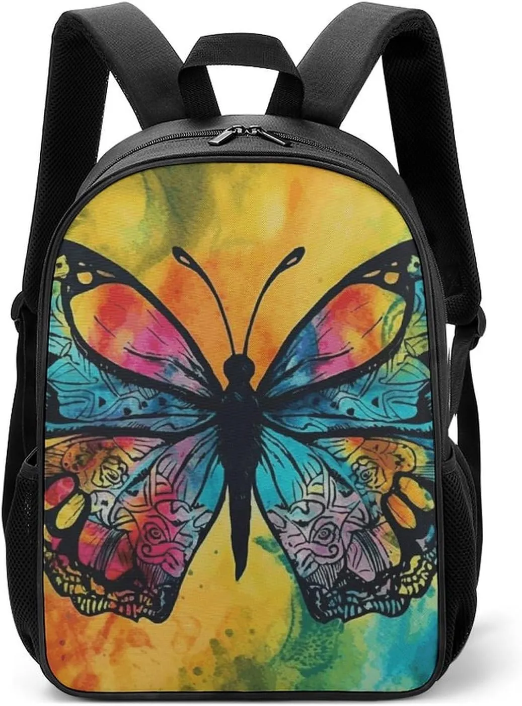 Stylish Backpack, Butterfly Tie Dye Print Durable Backpack Travel Backpack Hiking Backpack Ergonomic Backpack Comfortable Backpack