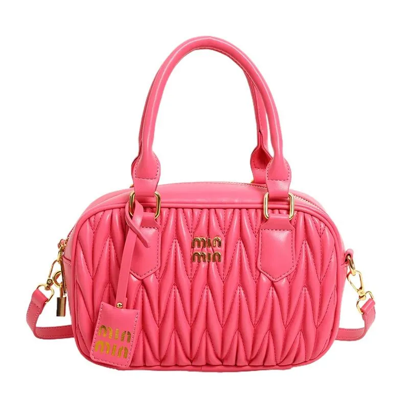 Stylish Large Capacity Pleated Handbags for Commuting