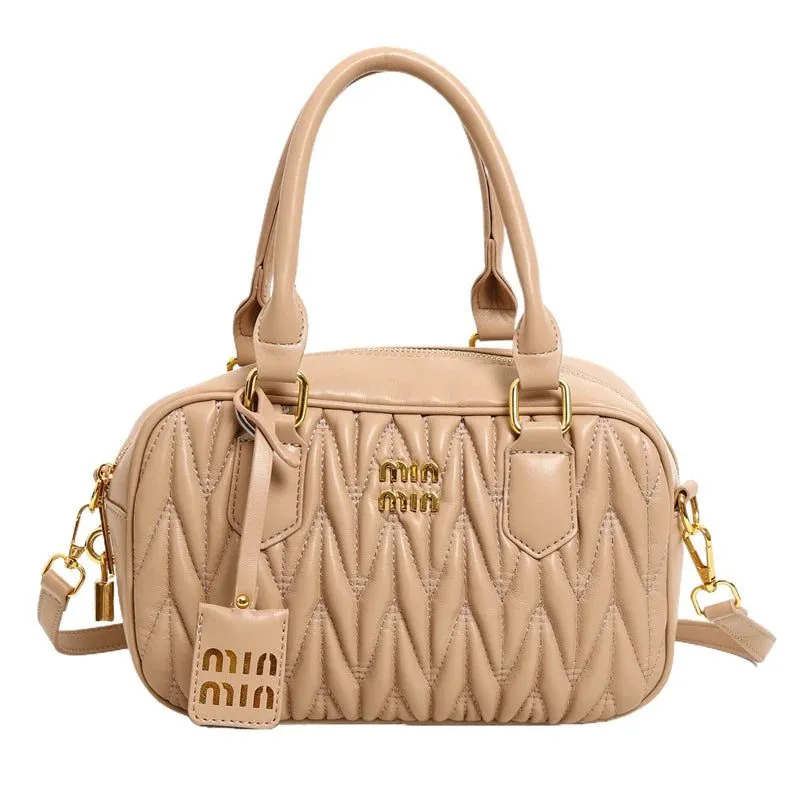 Stylish Large Capacity Pleated Handbags for Commuting