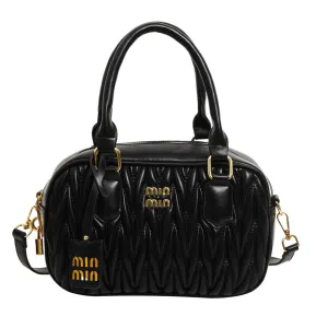 Stylish Large Capacity Pleated Handbags for Commuting