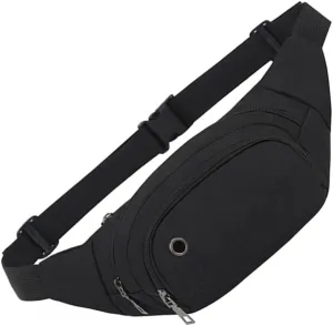SUPVOX Travel Accessory Lightweight Fanny Pack Phone Wallet Waist Bag for Hiking Workout Casual Use