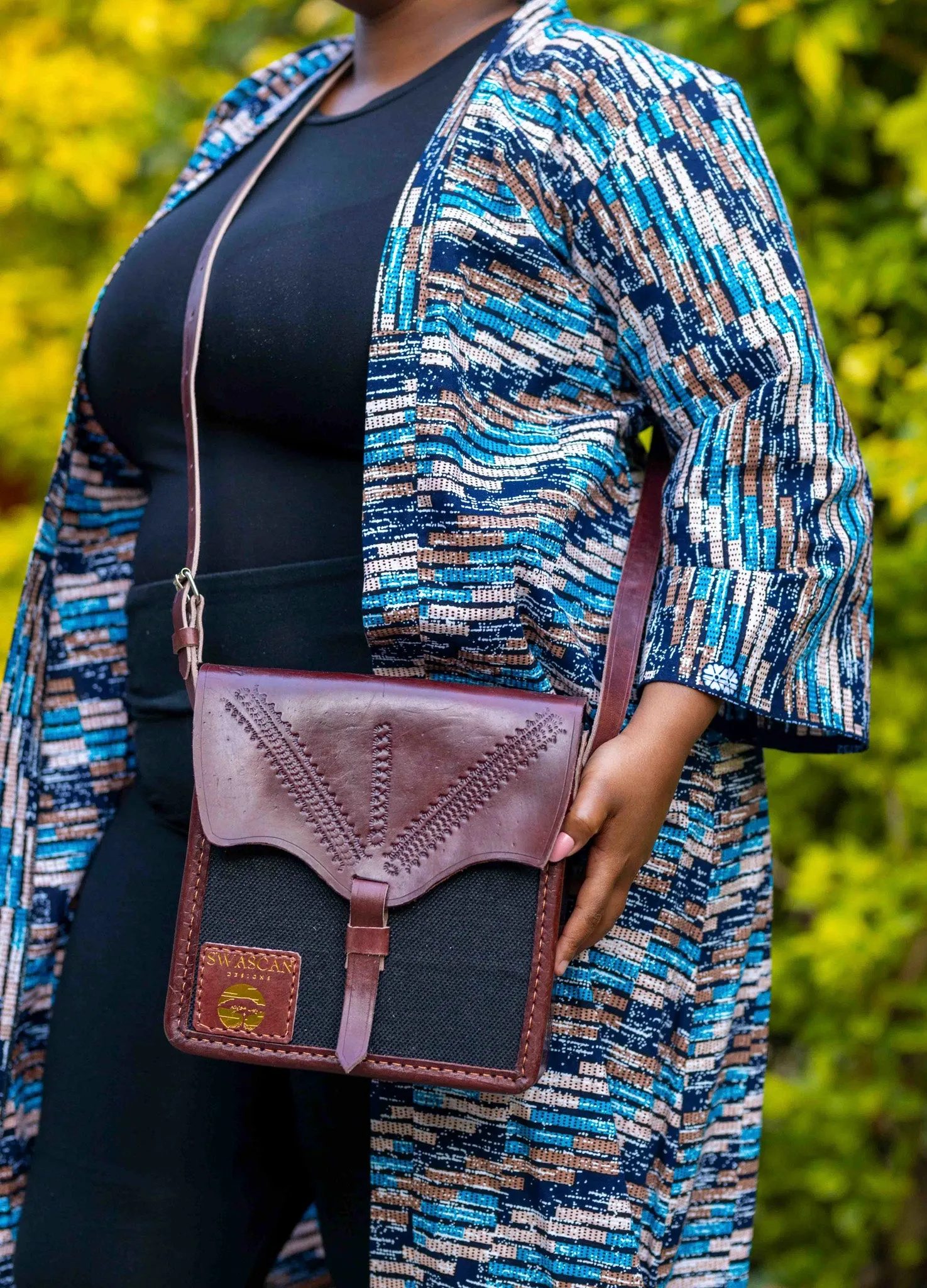 SwaScan Dime | A Handwoven Sling Bag with Heart and Heritage