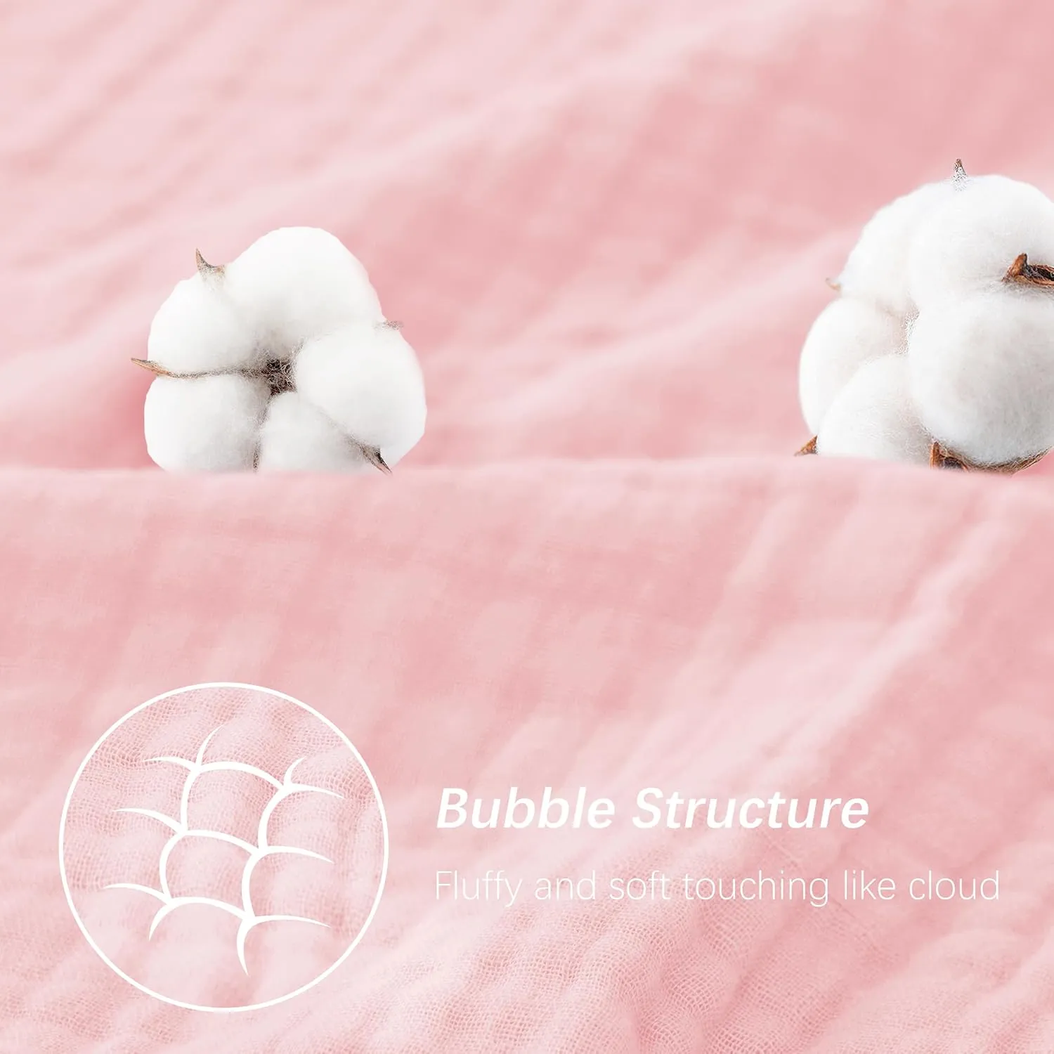 SWEET DOLPHIN Muslin Hooded Baby Bath Towels - 2 Pack 100% Cotton Towel for Babies, Infants, Toddlers - 32x32Inch - Highly Absorbent and Newborn Essential, Pink