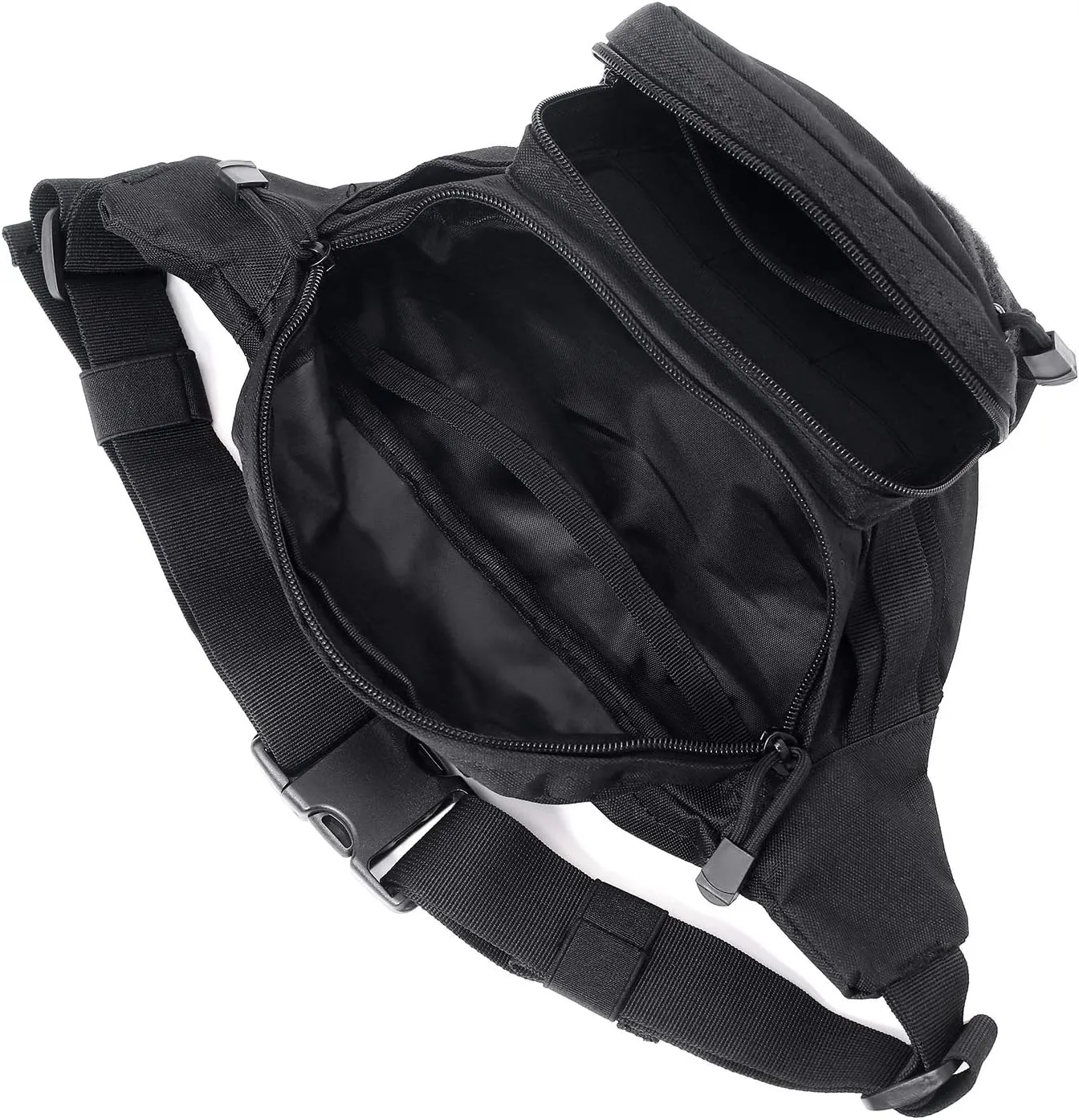 Tactical Fanny Pack Military Waist Bag Pack Hip Bum EDC Bag with Adjustable Strap for Camping Hiking Hunting