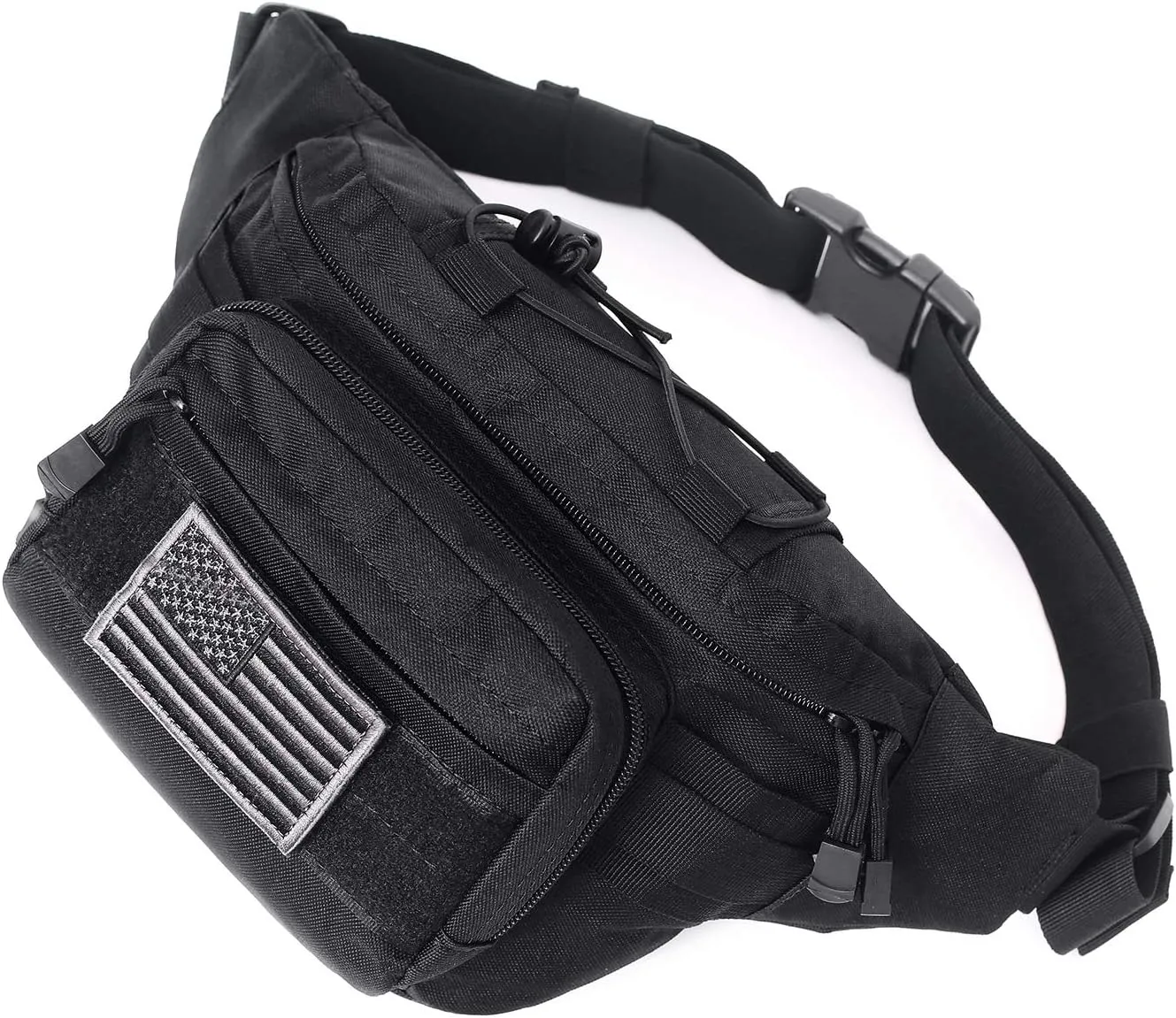 Tactical Fanny Pack Military Waist Bag Pack Hip Bum EDC Bag with Adjustable Strap for Camping Hiking Hunting