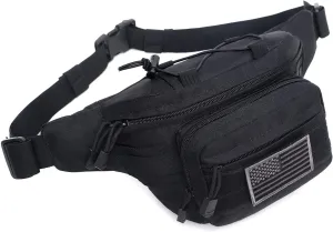 Tactical Fanny Pack Military Waist Bag Pack Hip Bum EDC Bag with Adjustable Strap for Camping Hiking Hunting
