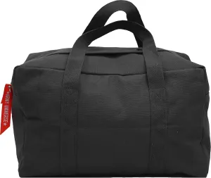 Tactical Parachute Cargo Bag SMALL Cotton Canvas Carry Bag, 19" x 12" x 11" - Black