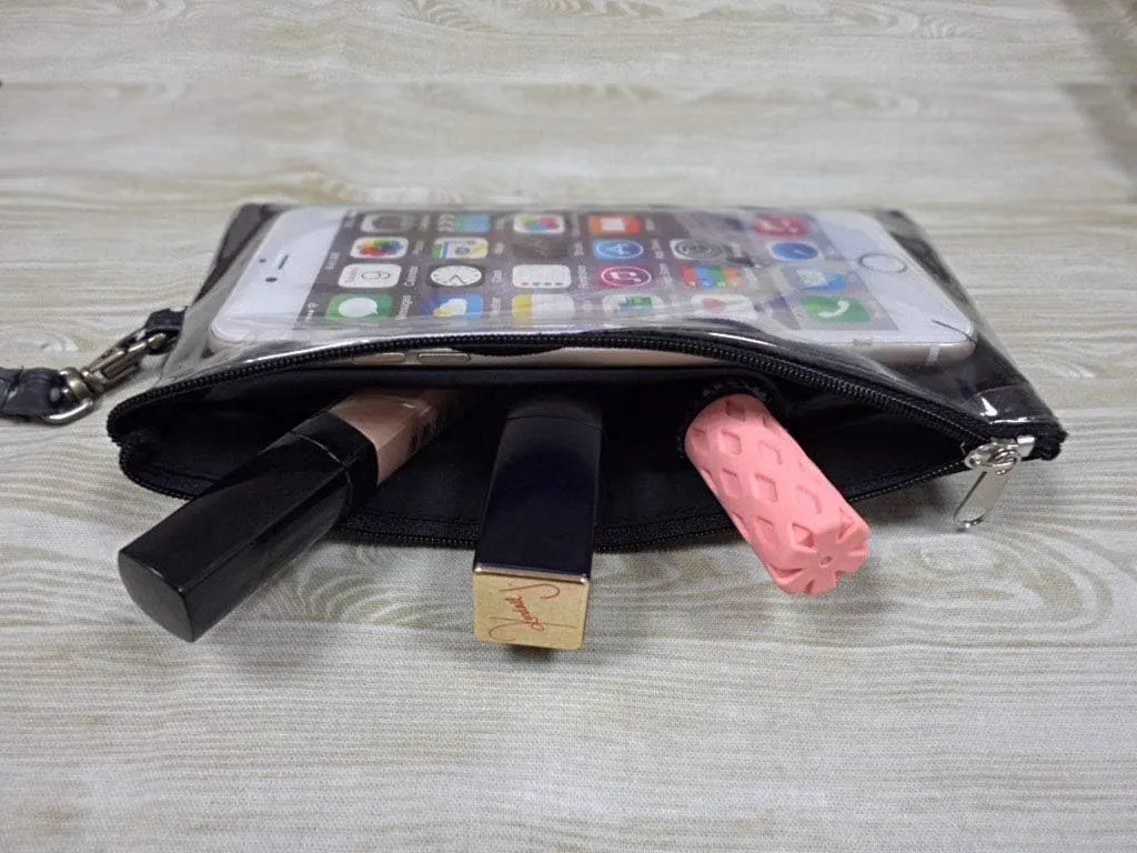 Tainada Phone Wristlet Purse 2 in 1 Pouch w/Clear View Window Touch Screen & Detachable Neck Strap Lanyard, Wristlet Strap for iPhone 16/15 Pro Max, 16/15 Plus; Samsung S24 , A54 (Ethnic Pattern)