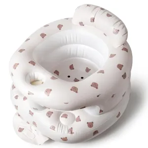 TDTOK Upgraded Inflatable Baby Seat for 3 Months and Up, Outdoor Baby Seat with Built-in Air Bump Blow Up Learning Sit with Back Support