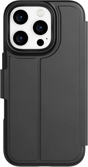 Tech21 EvoLite Wallet for iPhone 16 Pro 3 Card Slot Wallet - Impact Protection Case - in Black