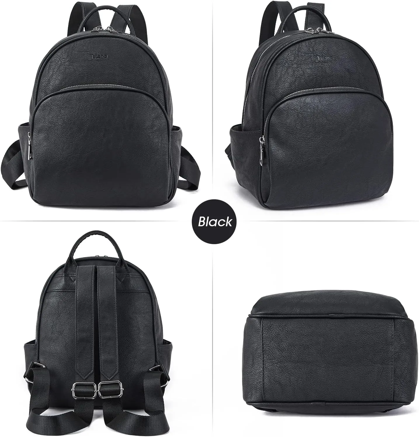 Telena Small Backpack Purse for Women Girls Cute Mini Leather Backpack Travel Shoulder Bags