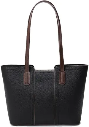 The Tote Bag for Women Genuine leather Top Handle Satchel Purse Shoulder Crossbody Handheld Bag for work Travel
