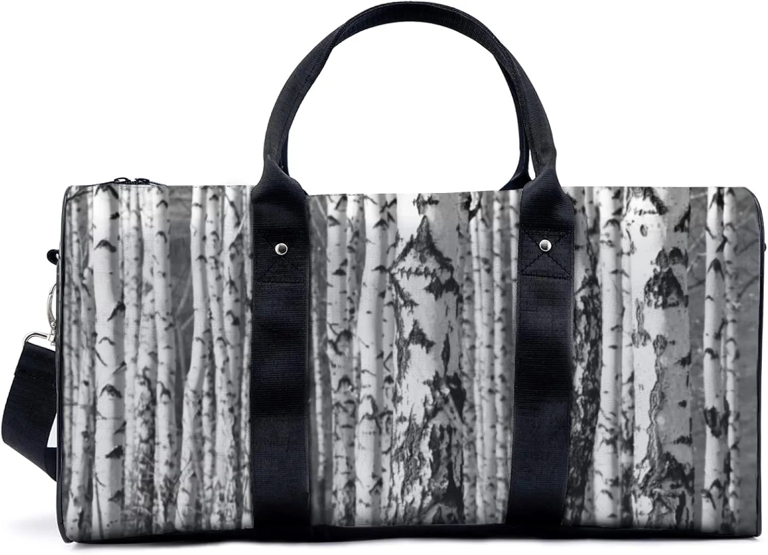 The Trunk Pattern Of The Eucalyptus Tree Travel Luggage Duffel Bag with Adjustable Strap Twig Sports Bag Lightweight Canvas Gym Tote Bag for Men and Women