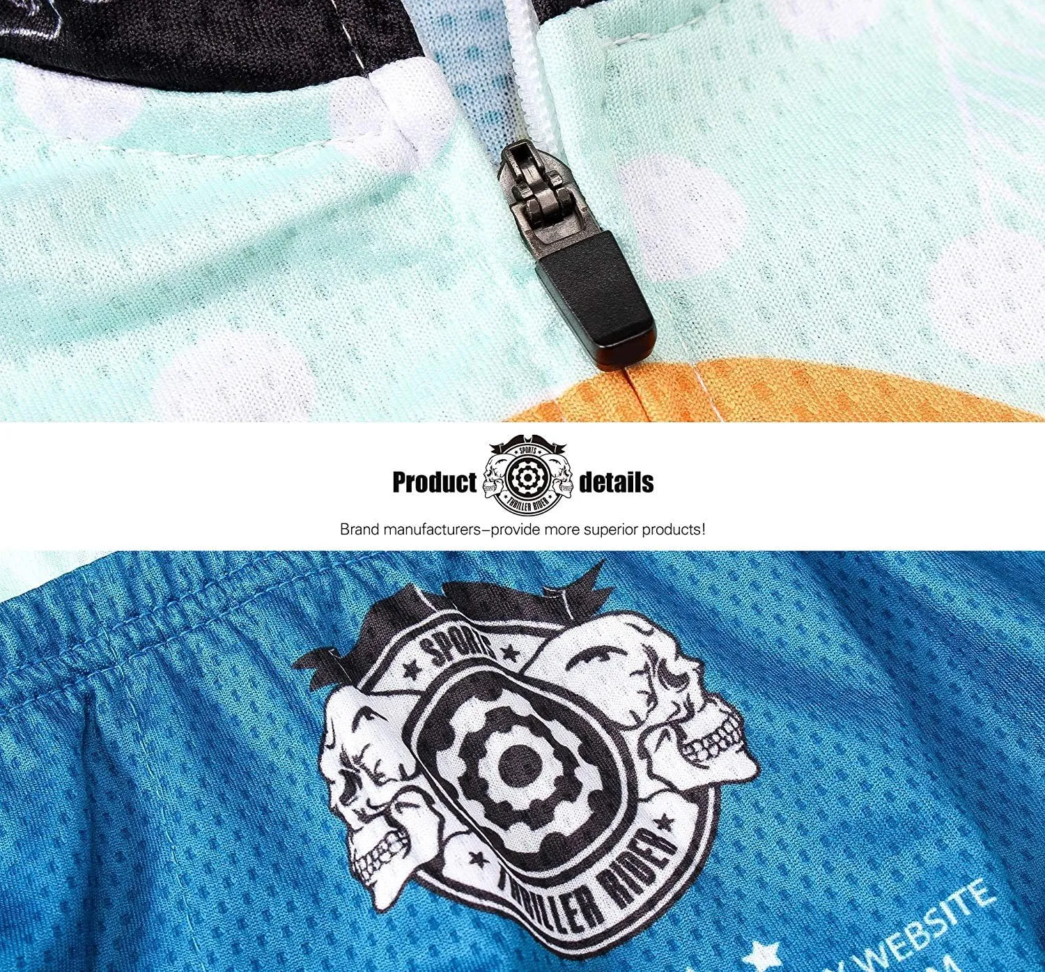 Thriller Rider Sports Mens Mountain Bike Short Sleeve Cycling Jersey Bike Tshirt