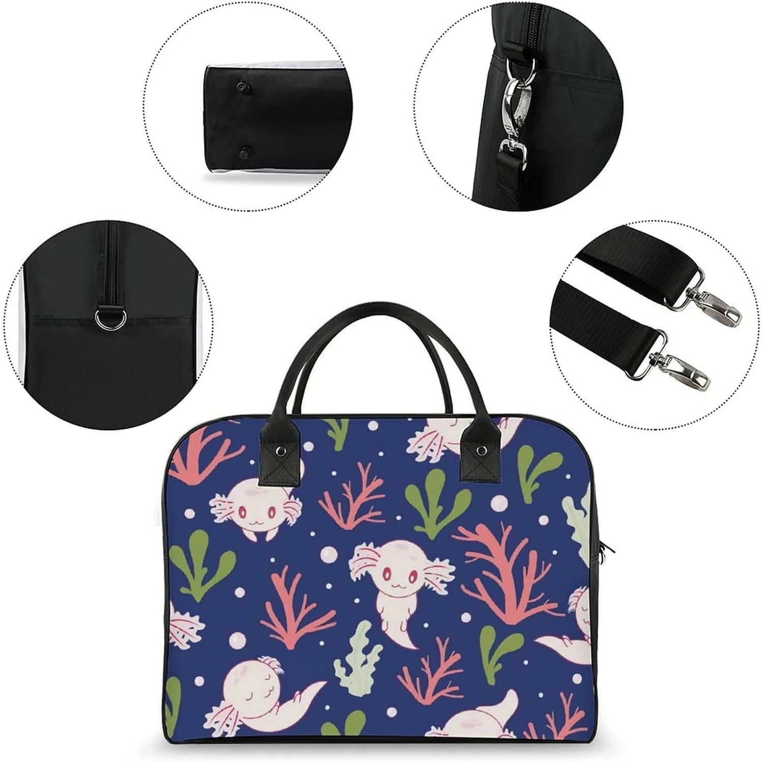 TigerPrint Fashionable Large Capacity Travel Handbag Unisex