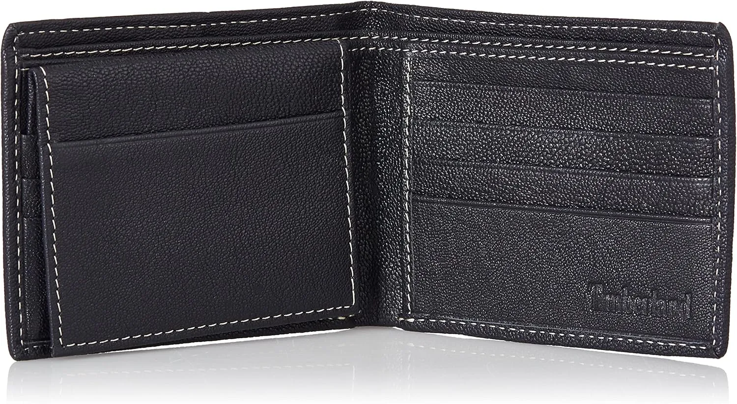 Timberland Men's Leather Passcase Security RFID Wallet, Navy Blue, One Size