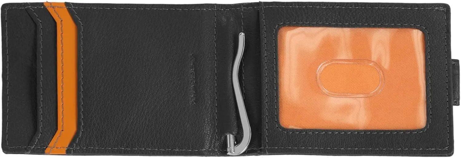 Timberland Men's Slim Leather Front Pocket Credit Card Holder Wallet